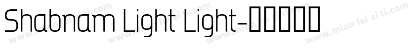 Shabnam Light Light字体转换